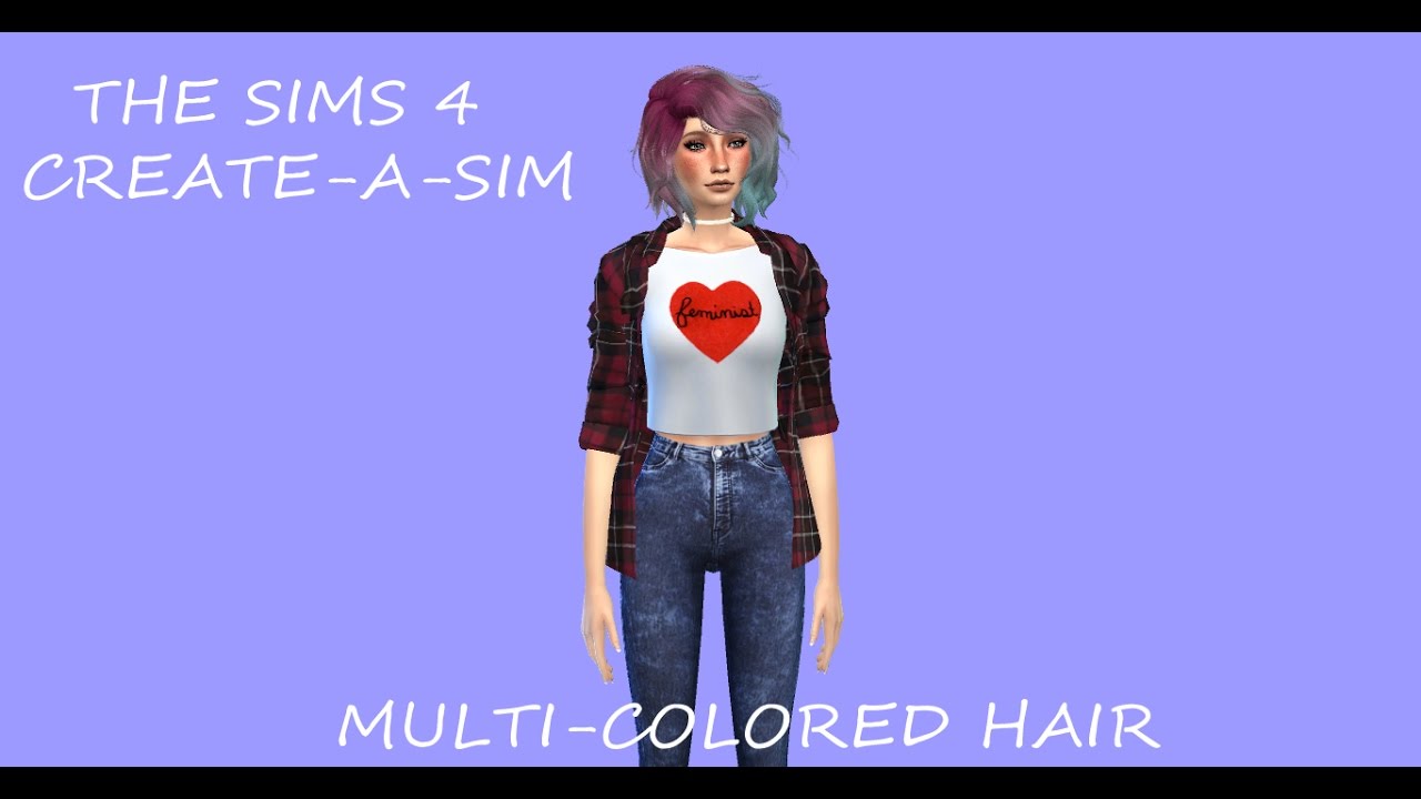 sims 4 multicolored hair